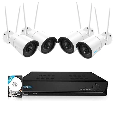 SUPER DEAL Reolink RLK8-410B4-W 4MP Draadloos Camerasysteem Wit SUPER DEAL Reolink RLK8-410B4-W 4MP Draadloos Camerasysteem Wit -Elektronische Camera Winkel 10424 reolink rlk8 410b4 w 4mp draadloos camerasysteem wit