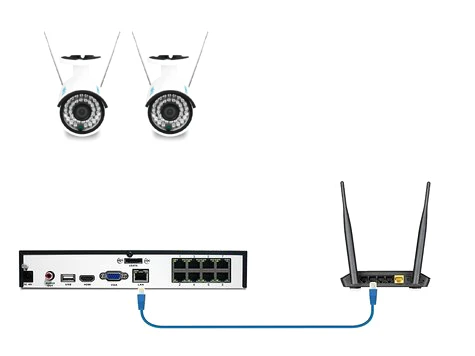 Reolink RLK8-410B2-W 4MP Draadloos Camerasysteem Zwart Reolink RLK8-410B2-W 4MP Draadloos Camerasysteem Zwart -Elektronische Camera Winkel 10429 reolink rlk8 410b2 w 4mp draadloos camerasysteem zwart