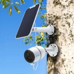 Reolink Go + Wit Solar Paneel -Elektronische Camera Winkel 11333 reolink go wit solar paneel