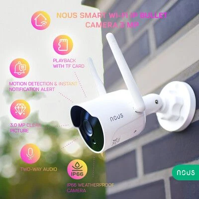 Nous W7 Smart WiFi IP Camera 3mp Nous W7 Smart WiFi IP Camera 3mp -Elektronische Camera Winkel 12195 nous w7 smart wifi ip camera 3mp