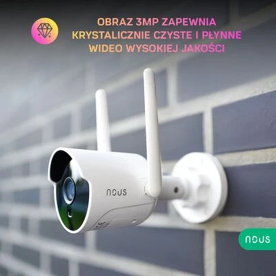 Nous W7 Smart WiFi IP Camera 3mp Nous W7 Smart WiFi IP Camera 3mp -Elektronische Camera Winkel 12196 nous w7 smart wifi ip camera 3mp