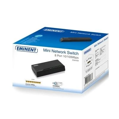 Eminent EM4408 8 Poorts Mini Netwerk Switch 10/100Mbps Eminent EM4408 8 Poorts Mini Netwerk Switch 10/100Mbps -Elektronische Camera Winkel 8226 eminent em4408 8 poorts mini netwerk switch 10100mbps