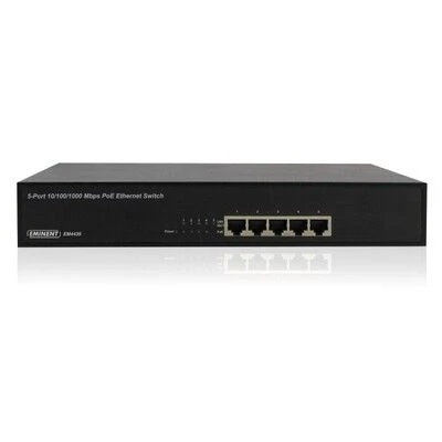 Eminent EM4435 5-Poorts Gigabit Switch, 4 PoE poorten Eminent EM4435 5-Poorts Gigabit Switch, 4 PoE Poorten -Elektronische Camera Winkel 8230 eminent em4435 5 poorts gigabit switch 4 poe poorten